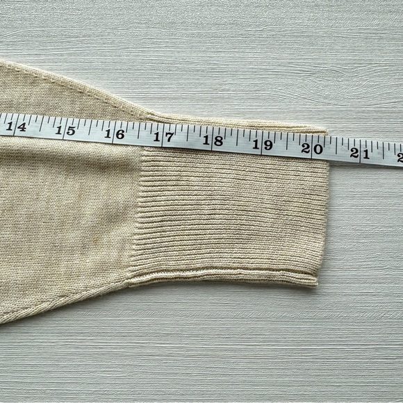 TREASURE & BOND Turtleneck Sweater XS‎ Oatmeal Drop Shoulder Fine Gauge Casual - Picture 12 of 15